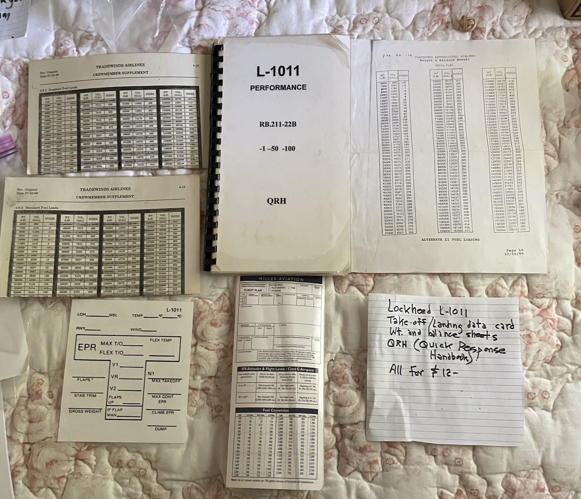Lockheed L-1011 Tristar Items