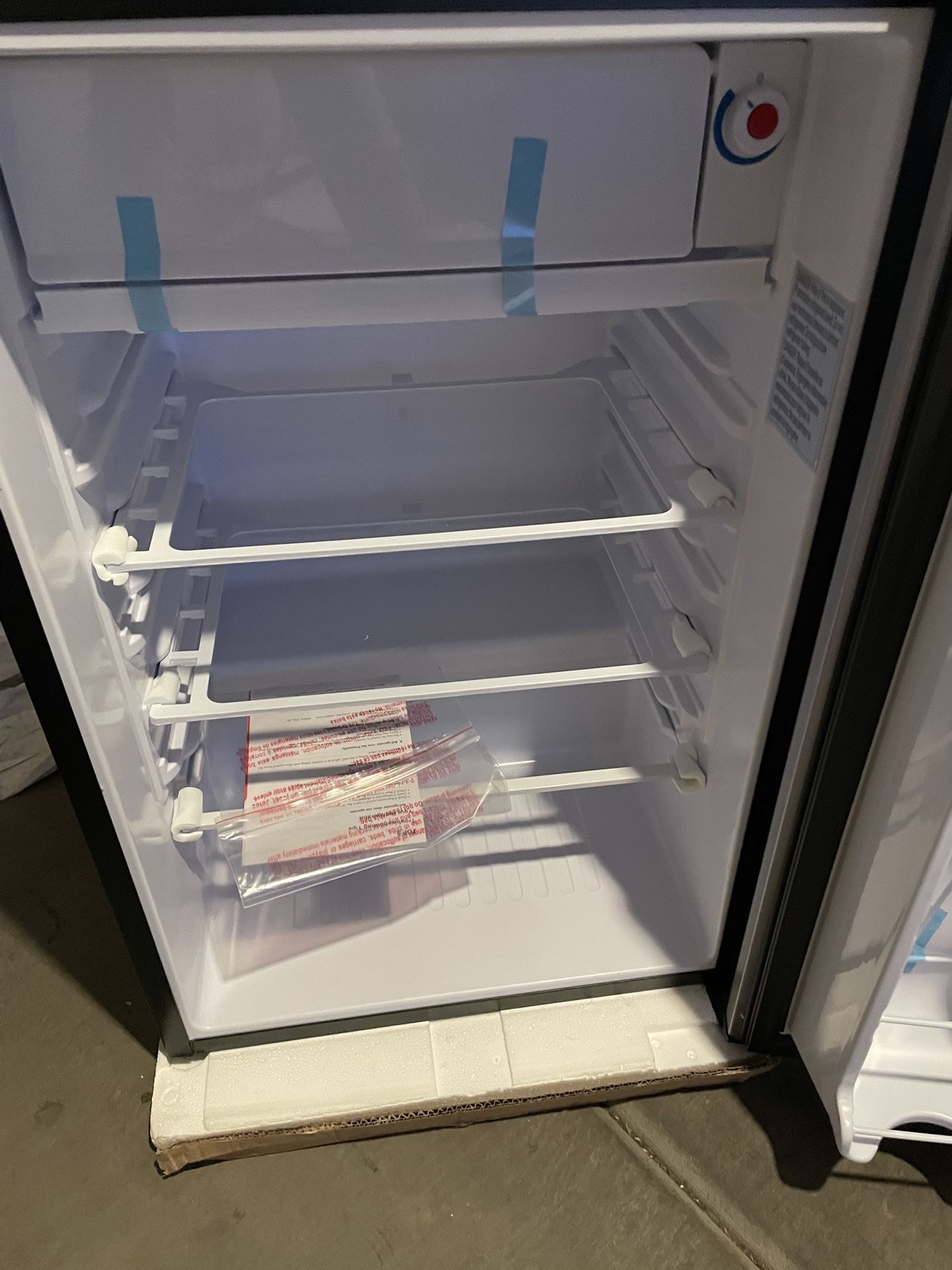 21 in. 4.4 cu. ft. Mini Refrigerator in Stainless Steel with Freezer 