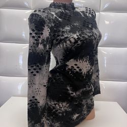 Women Sexy Tied Dyed Dress-USED- Wear by Model For Photos Only-$15 Pick Up Price-Médium-Vestido Usado
