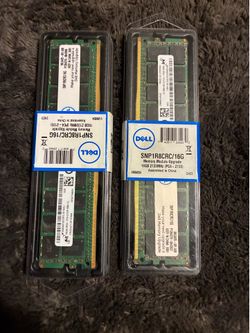 Dell 16GB DDR4 SDRAM Memory Module 16GB DDR4 SDRAM LSpeed: 2133MHz#SNP1R8CRC/16G