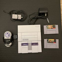 Super Nintendo + 2 Games