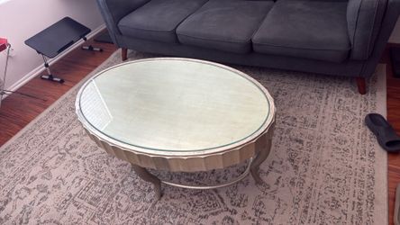Rare Phillipe Stark for Decca Silver finished oval coffee table