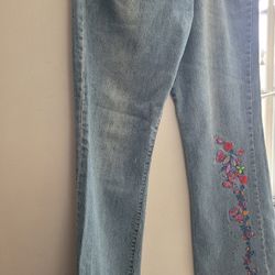 Skul Flowered Jeans