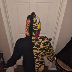 Bathing Ape Straight Jacket Hoodie 2xl