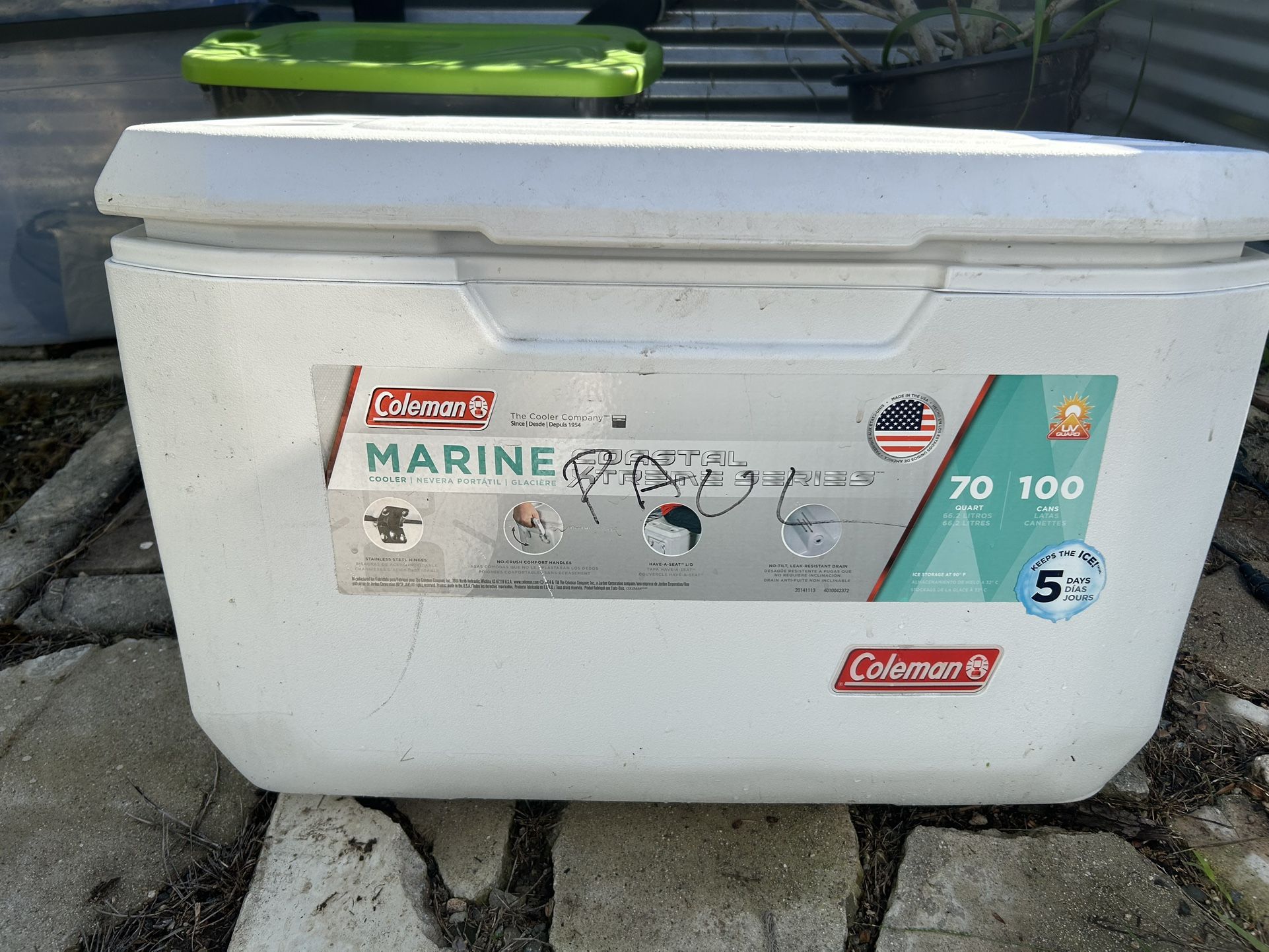 70 Qt Coleman Cooler - Like New With Label