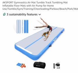 Air Mat Tumble Track Tumbling Mat Inflatable Floor Mats with Air Pump
