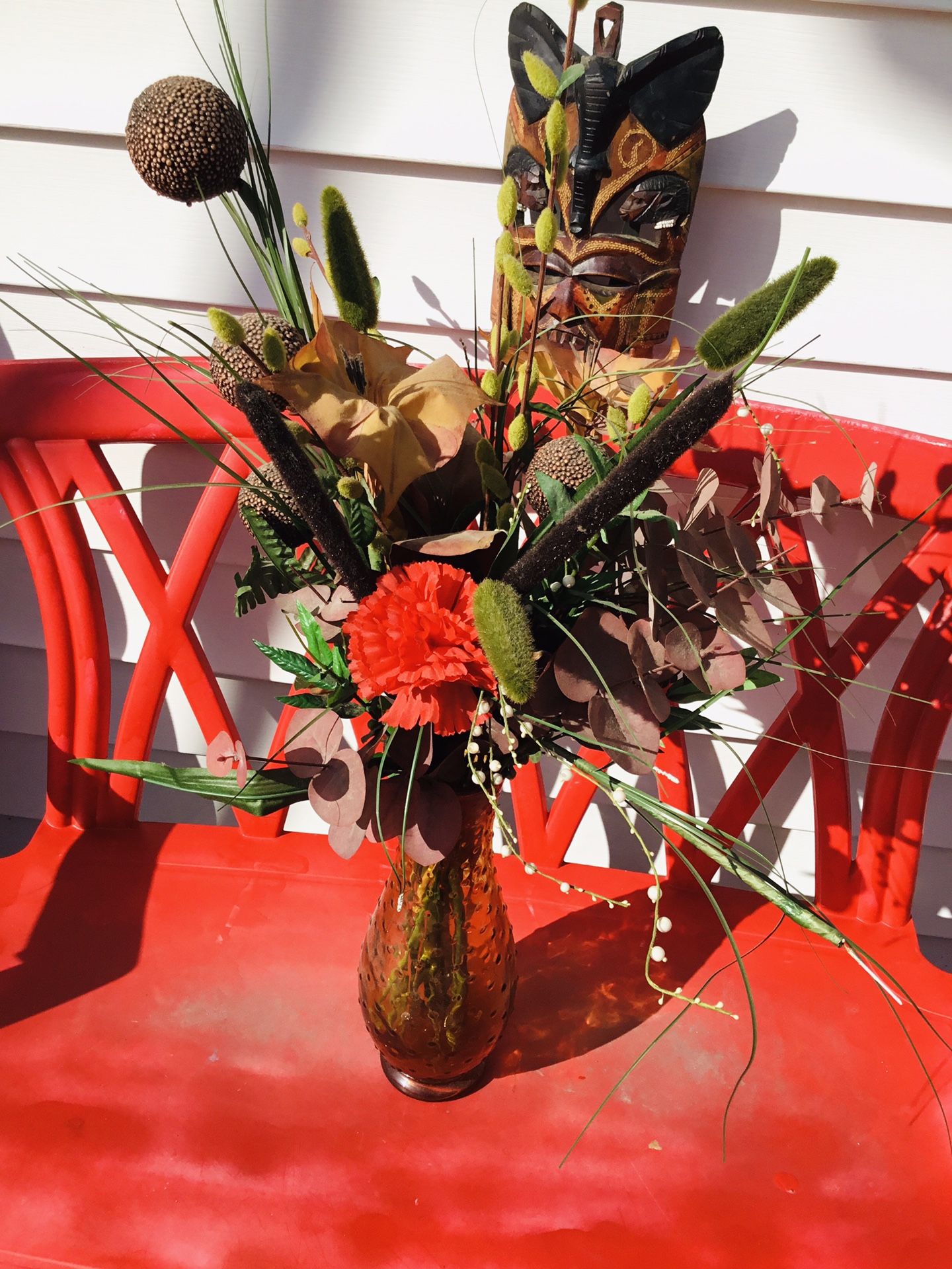 Center piece flower and vase