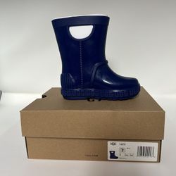 Baby Ugg Rain Boots Size 7( dark Blue) 