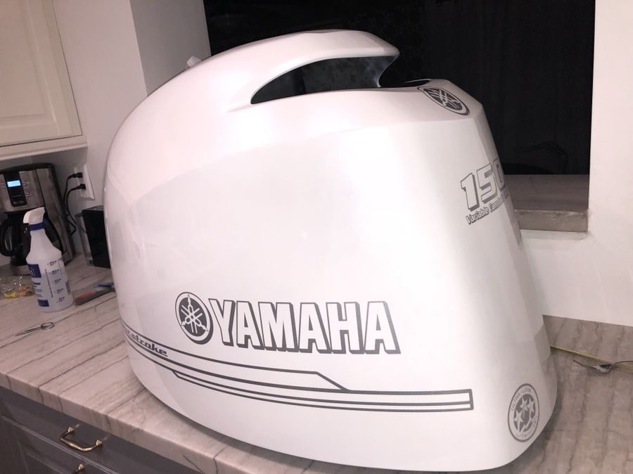 Cowling and outboard restoration and paint