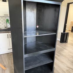 Corner Bookshelf Black