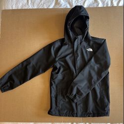 North Face Black Rain Coat