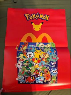 Pokemon 25th anniversary store poster