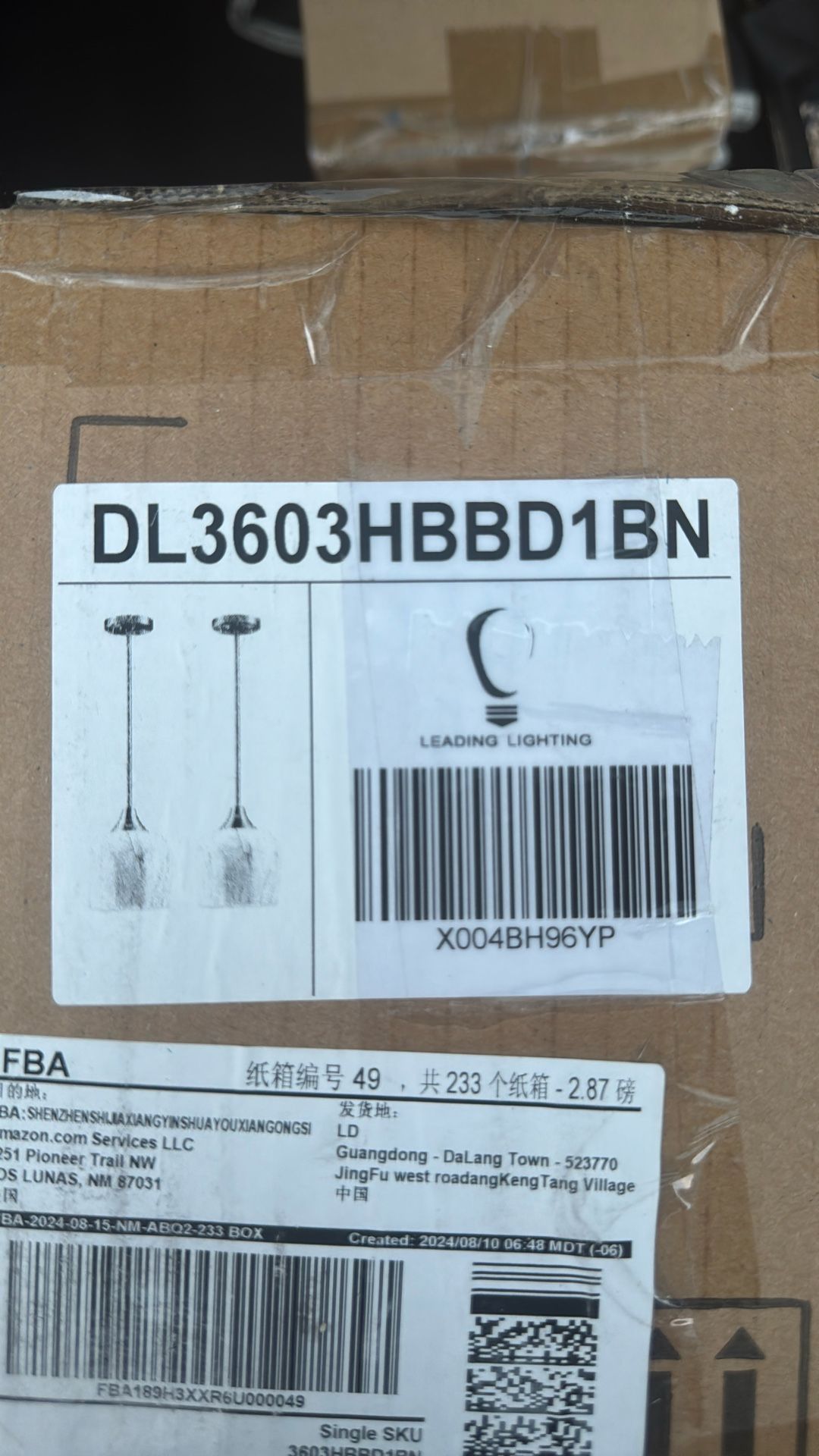 Kitchen Hanging Light