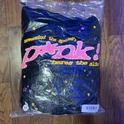 Black And Pink 1:1 Spider Hoodie Medium 