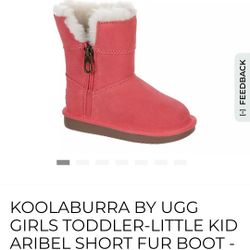 Koolaburra by UGG Aribel Short Toddler Girls' Fur Boot