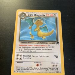 Dark Dragonite Pokémon Card