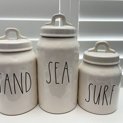 Sand Sea Surf Rae Dunn Canisters