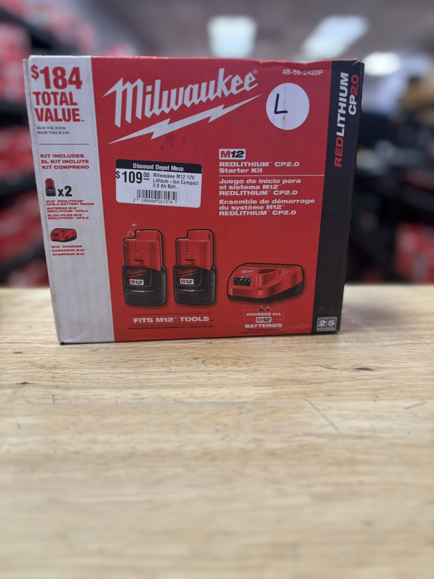 M12 12V Lithium-Ion Compact 2.0 Ah Battery Pack (2-Pack) Starter Kit with Charger
