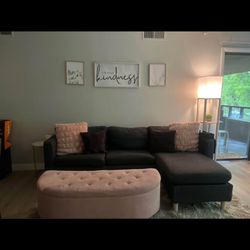 IKEA 3 Seat Couch With Chaise 