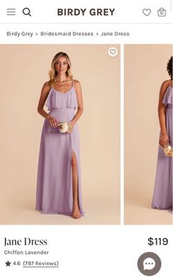 Birdy Gray Lavender Jane Dress