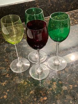 Baccarat crystal wine water champagne glasses vintage