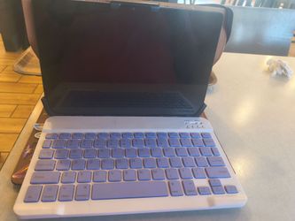 Table with keyboard