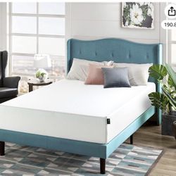 Zinus California King 12 Inch Green Tea Memory Foam Mattress WITH BRAND NEW COVER