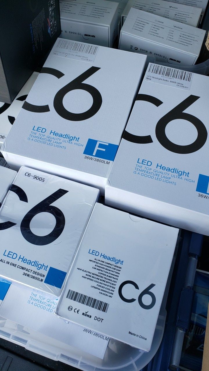 6000k LED headlights Bulbs Upgrade $20 All Cars, trucks and suv