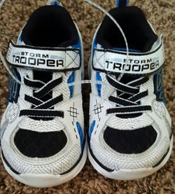Kids SKECHERS STAR WARS STORM TROOPER SHOES - Size 7