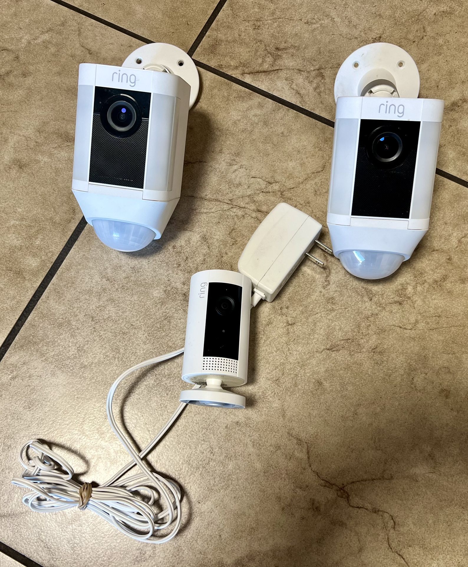 Ring Spotlights And Indoor Plug In Ring Camera