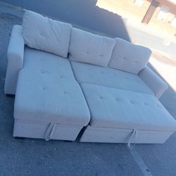 2 Piece Gray Sectional Sofa Couch-DELIVERY AVAILABLE