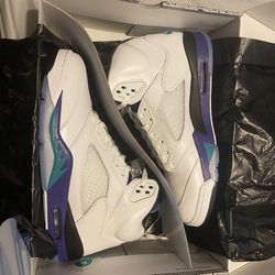 Jordan 5s white grape