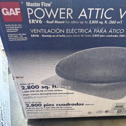 Master Flow 1500 CFM Shingle Match Weathered Wood Power Roof Mount Attic Fan