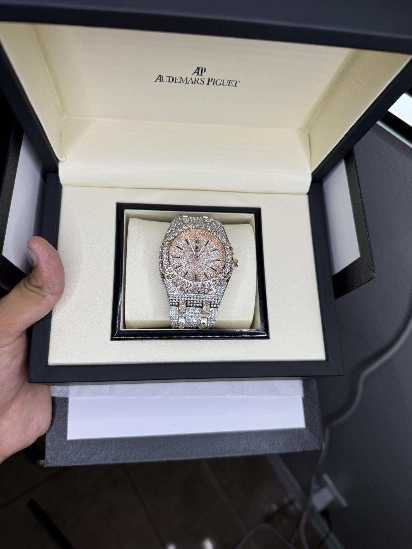 Ap Mossanite Watch Pass The Diamond Tester