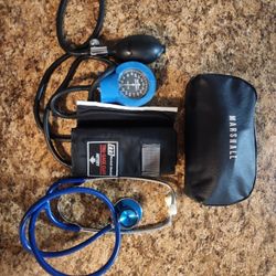 Marshall Blood Pressure Cuff And Stethoscope 