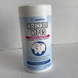 Squishface Wrinkle Wipes for Dog Wrinkles, Tear Stains, Tail Pockets