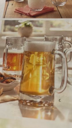 Set de cuatro Cerveceros de Princess house nuevos