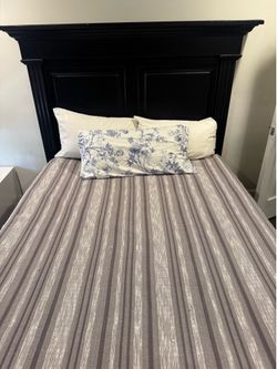 Bed frame and mattress for queen