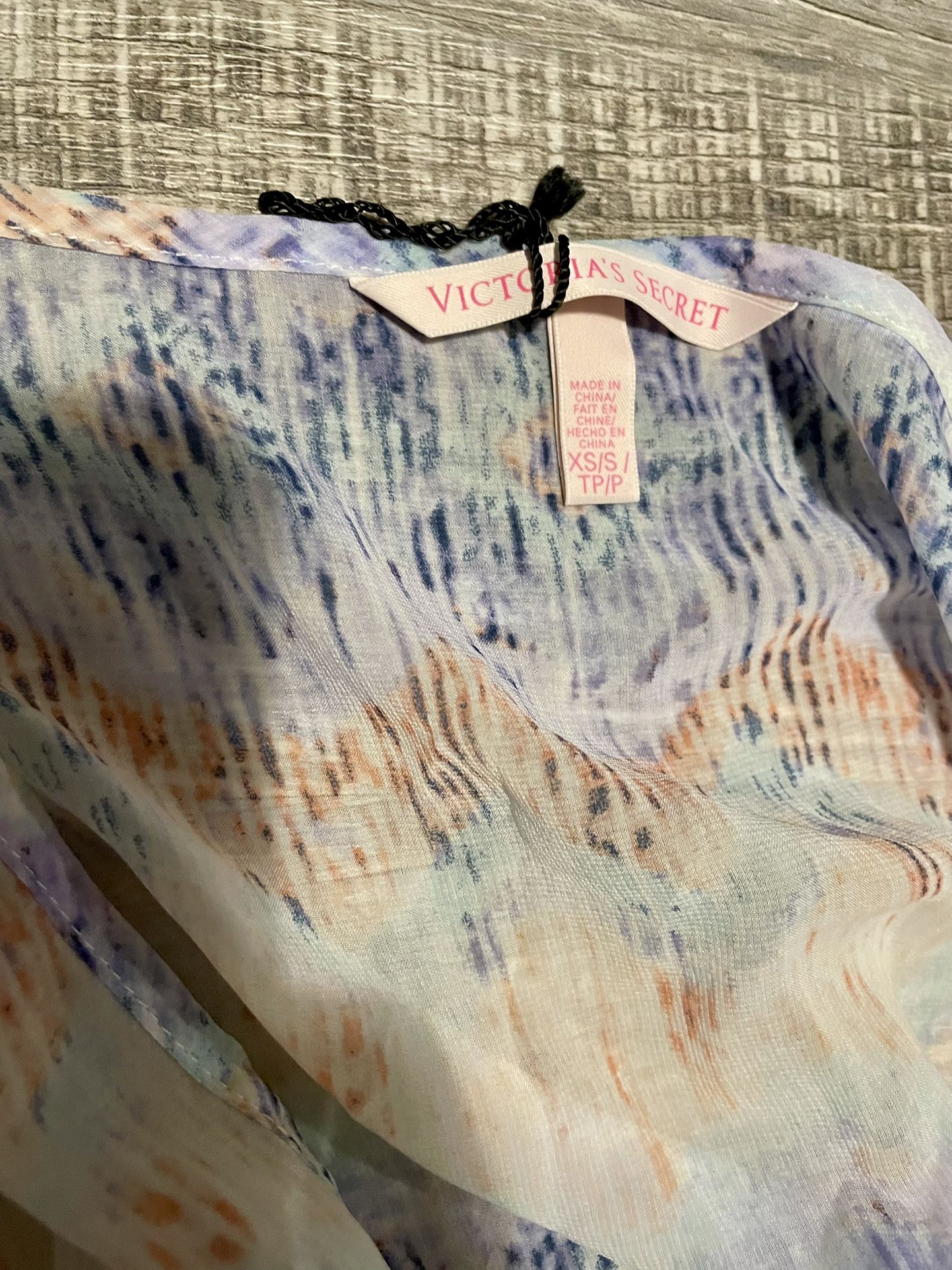Victorias Secret XS/S Womens Swimsuit Cover-up Robe Semi Sheer