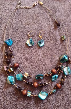 Handmade Necklace And Earrings 