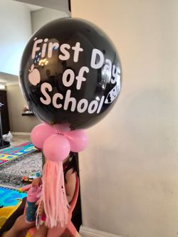 First day of school balloon