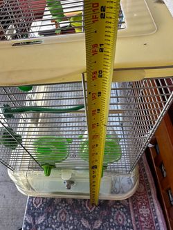 Small Animal or Bird Cage with Accessories