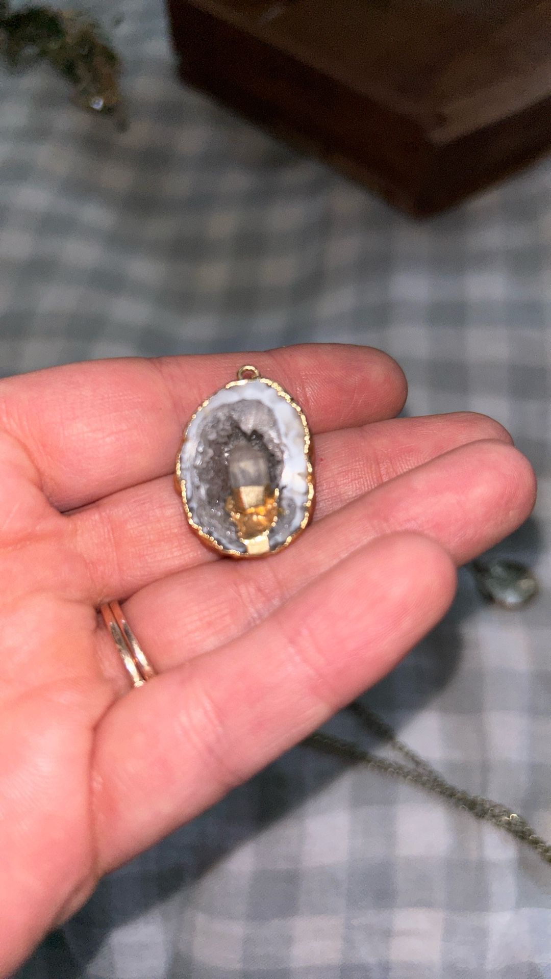 Authentic Geode Charm