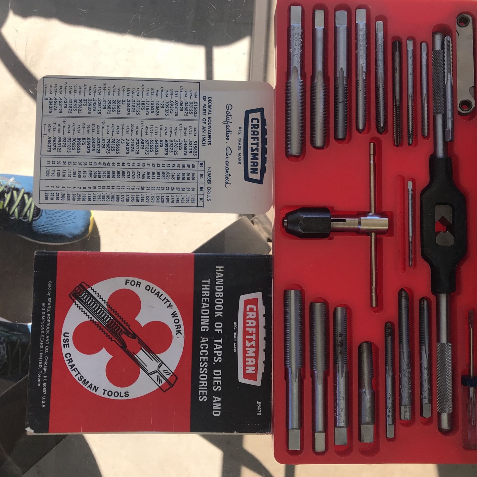 Craftsman Taps And Dies, Threading Set 5201 for Sale in Temecula, CA