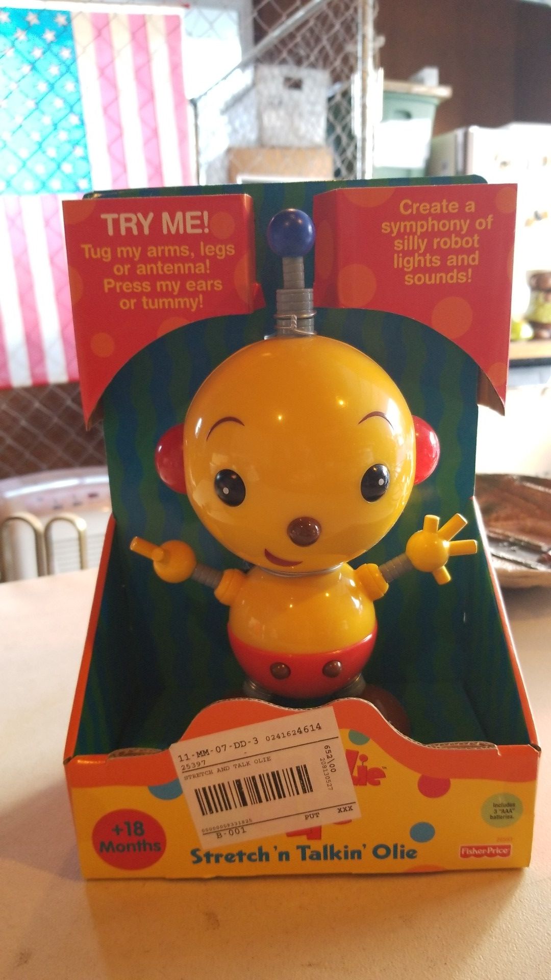 Disney Nelvana 10" Talking Lights Rolie Polie Olie Robot Toy Figure Works Rare
