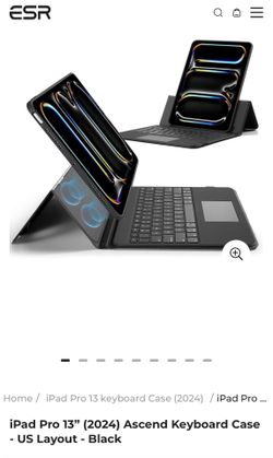 ESR iPad Pro 13 inch M5 / M4 Ascend Keyboard Case