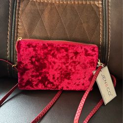 Velvet handbag