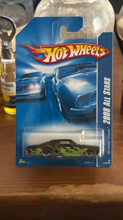 Hot Wheels All Stars ‘65 Chevy Impala Black Matte/Green NIB Excellent Condition