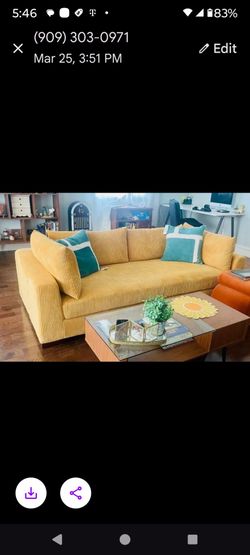 Large Corduroy Couch