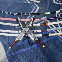 Demon Slayer Metal Swords Dull Blades